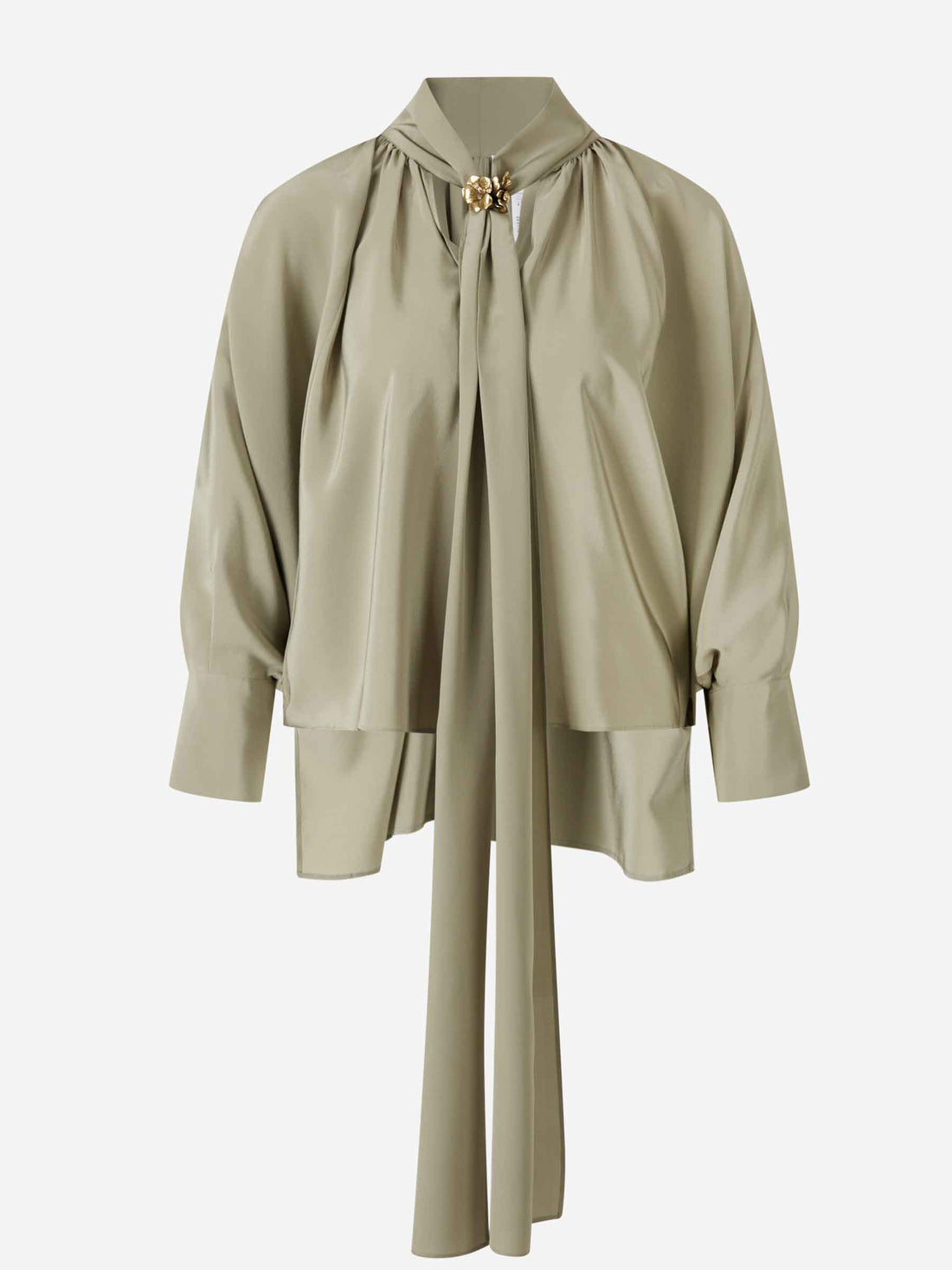 Outlet online Max Mara Mujer Blusa Seda Leonida color Verde sku 701-002319 01 - Foto 1