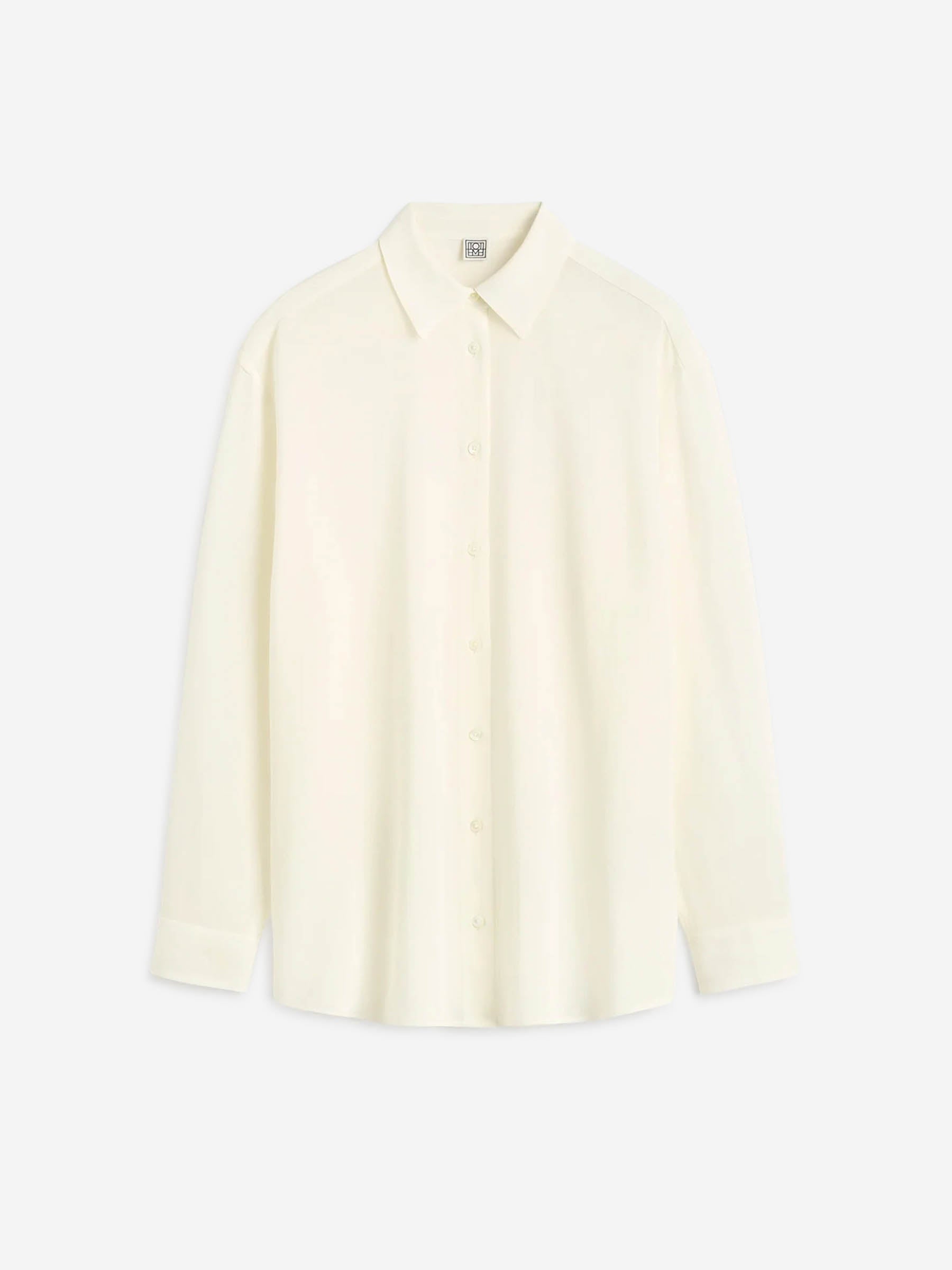 Outlet online TOTEME Mujer Camisa Clásica Crepe color Blanco sku 701-002327 01 - Foto 1