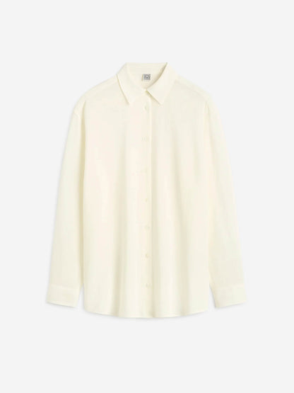 Outlet online TOTEME Mujer Camisa Clásica Crepe color Blanco sku 701-002327 01 - Foto 1