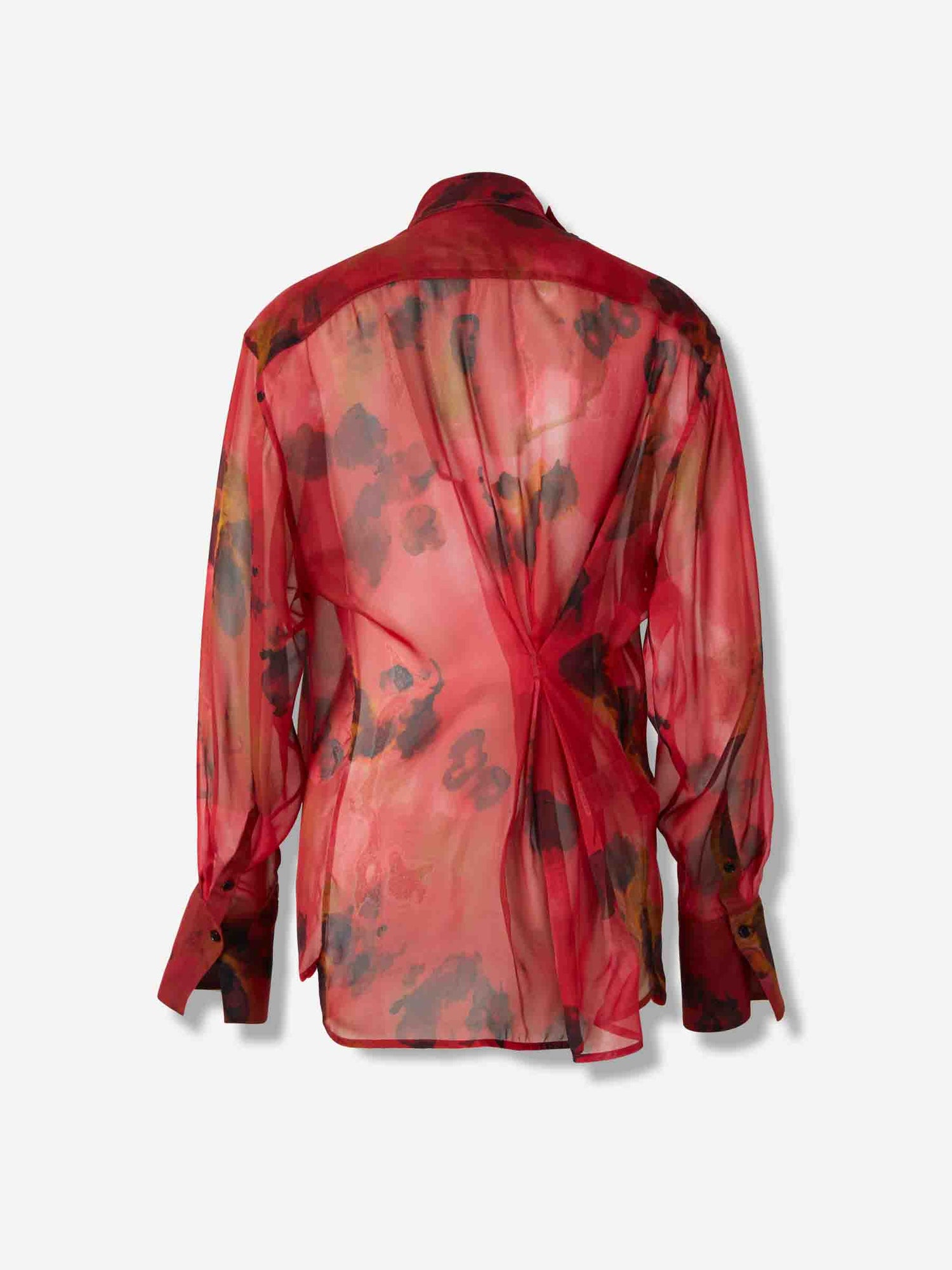 Outlet online Victoria Beckham Mujer Blusa Seda Estampada color Rojo sku 701-002340 01 - Foto 2