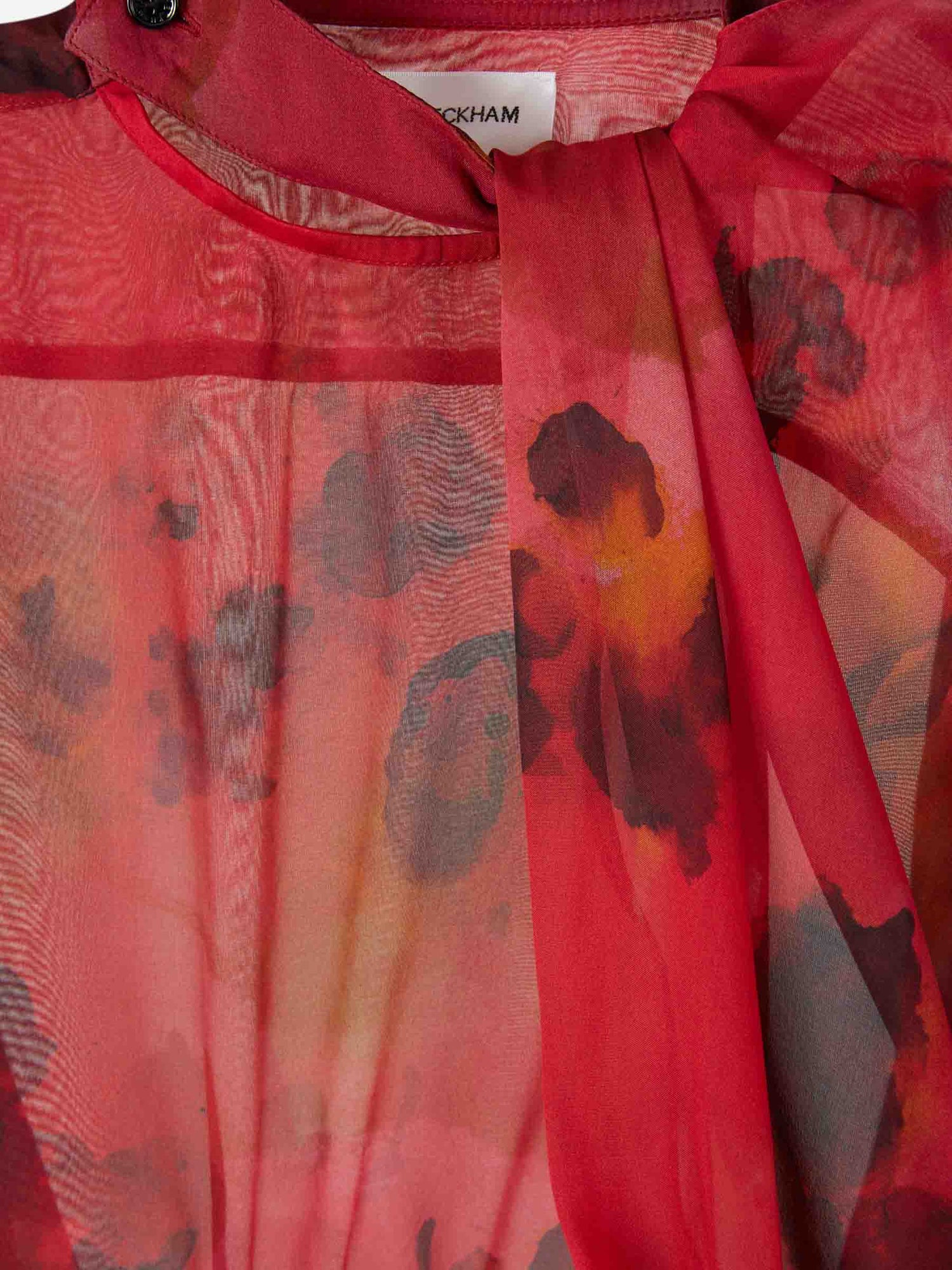 Outlet online Victoria Beckham Mujer Blusa Seda Estampada color Rojo sku 701-002340 01 - Foto 3