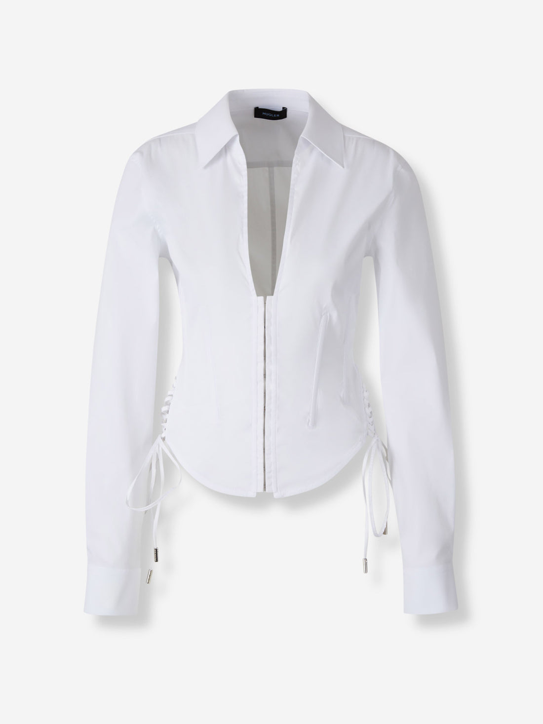 Outlet online Mugler Mujer Camisa Cremallera Algodón color Blanco sku 701-002355 01 - Foto 1