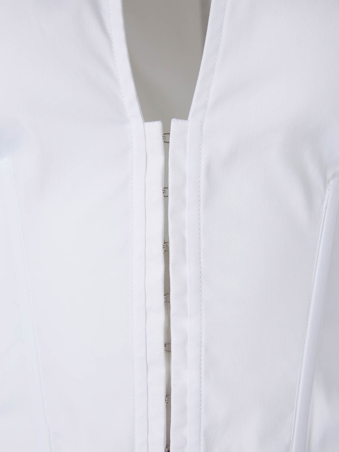 Outlet online Mugler Mujer Camisa Cremallera Algodón color Blanco sku 701-002355 01 - Foto 4