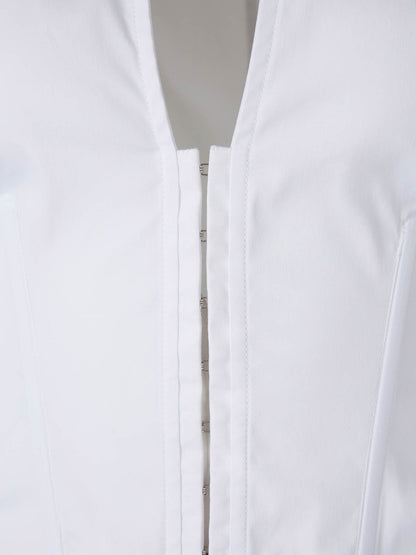 Outlet online Mugler Mujer Camisa Cremallera Algodón color Blanco sku 701-002355 01 - Foto 4
