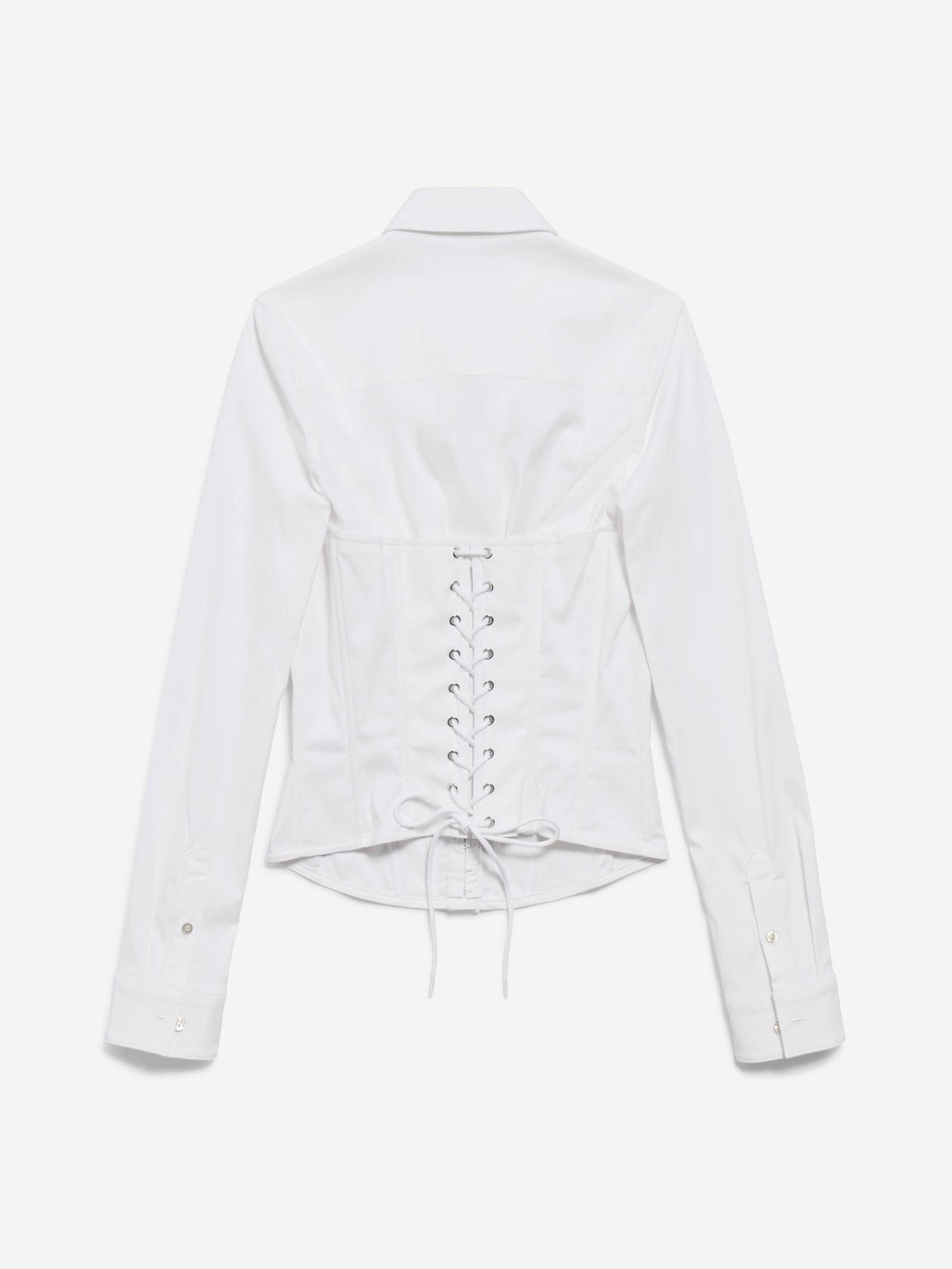 Outlet online Balenciaga Mujer Camisa Corsé color Blanco sku 701-002358 01 - Foto 3