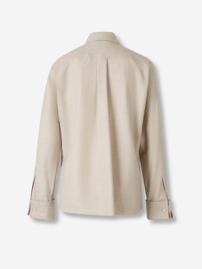 Outlet online Max Mara Mujer Camisa Cachemira color Beige sku 701-002361 01 - Foto 2