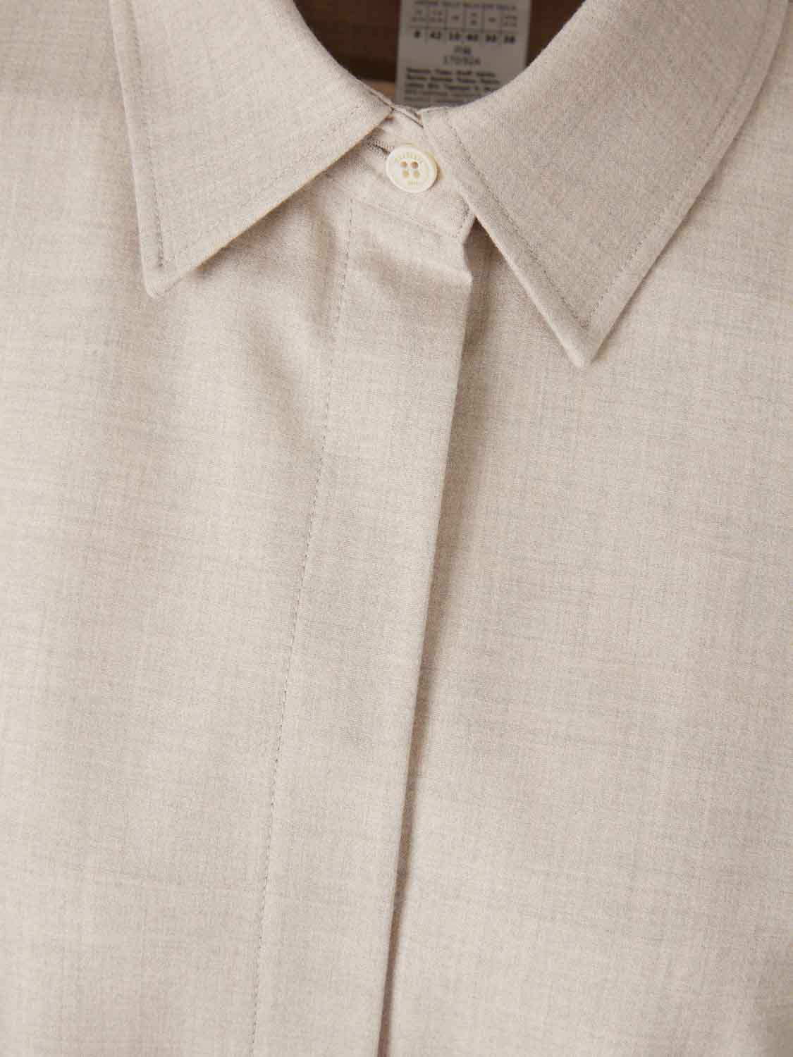 Outlet online Max Mara Mujer Camisa Cachemira color Beige sku 701-002361 01 - Foto 3