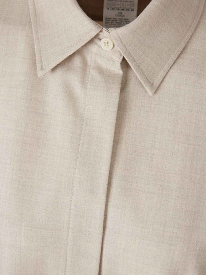 Outlet online Max Mara Mujer Camisa Cachemira color Beige sku 701-002361 01 - Foto 3