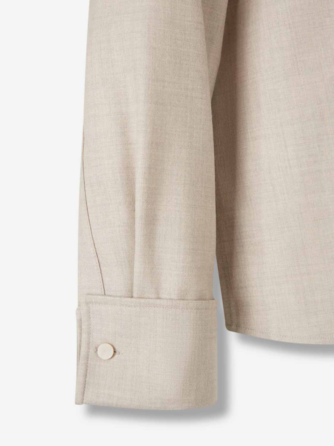 Outlet online Max Mara Mujer Camisa Cachemira color Beige sku 701-002361 01 - Foto 4