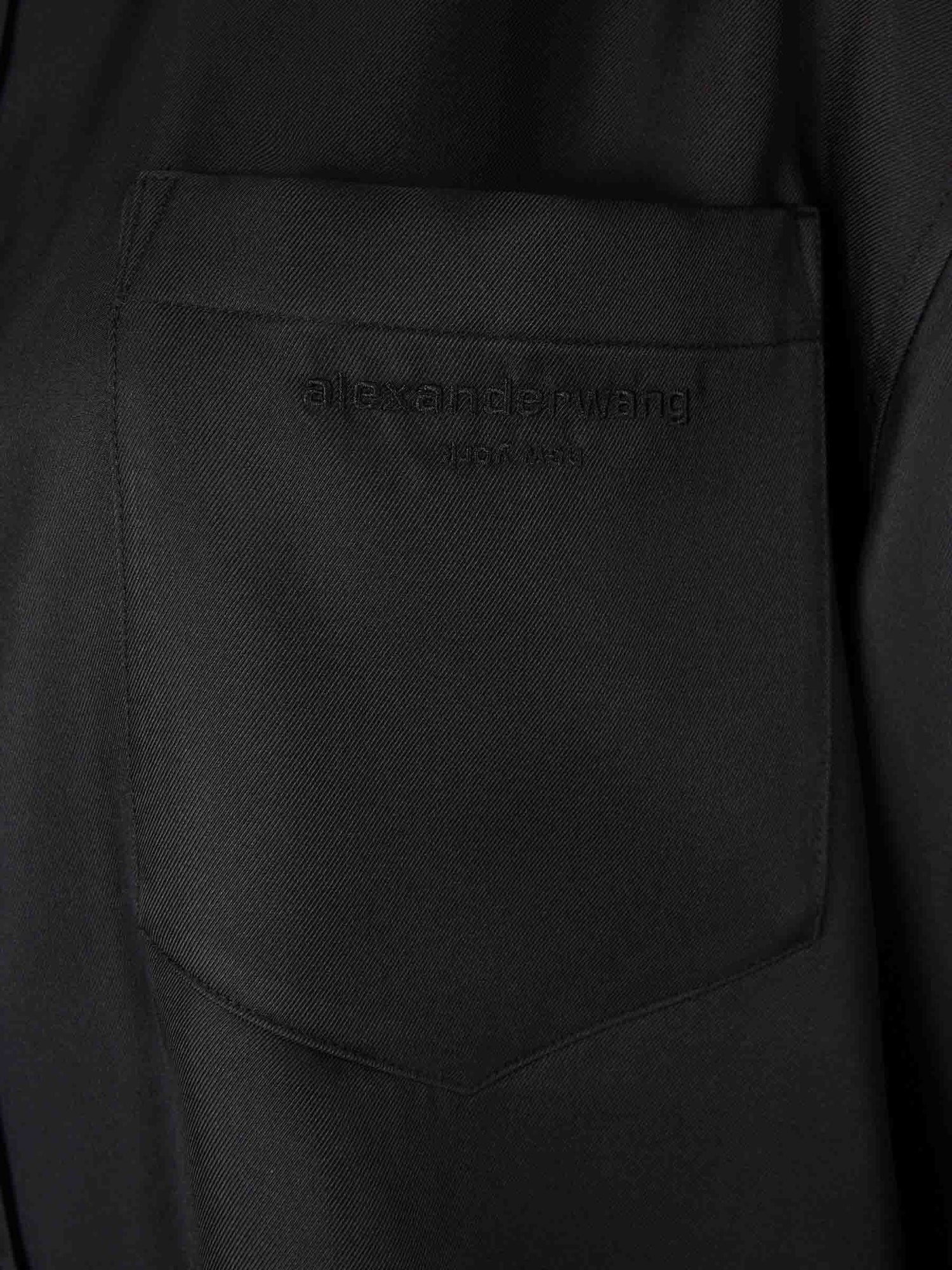 Outlet online Alexander Wang Mujer Camisa Lisa Seda color Negro sku 701-002363 01 - Foto 4