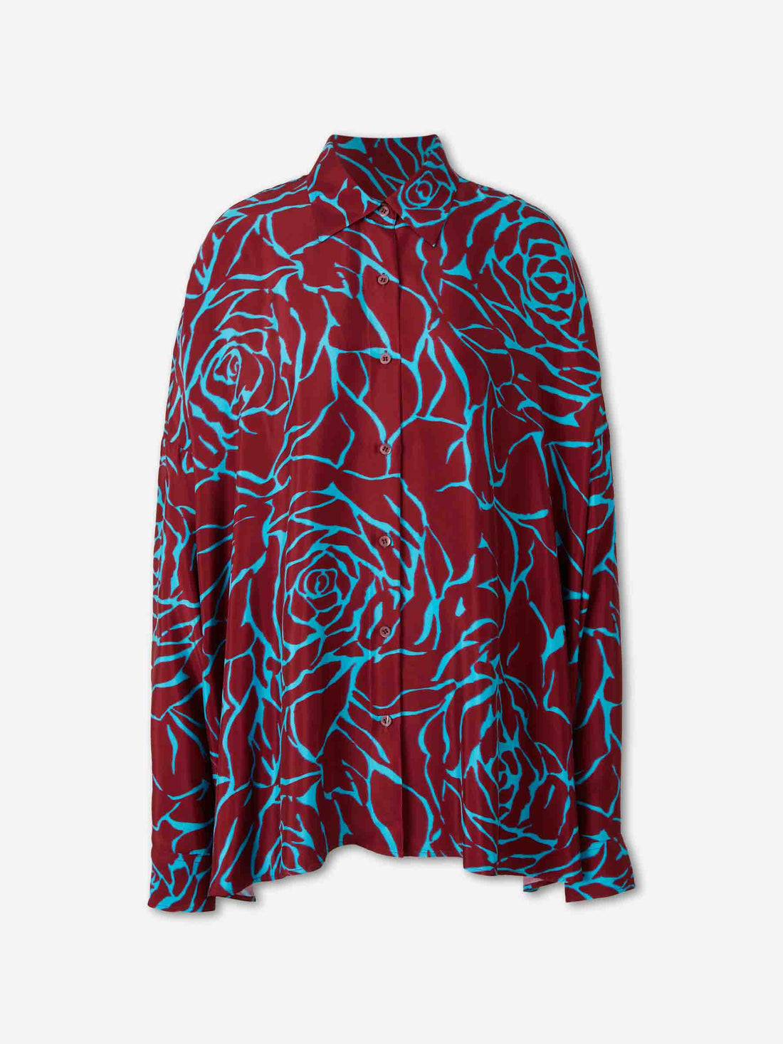Dries Van Noten Mujer Barcelona Blusa Fluido Motivo Gráfico color Burdeos sku 701-002380 01 - Foto 1