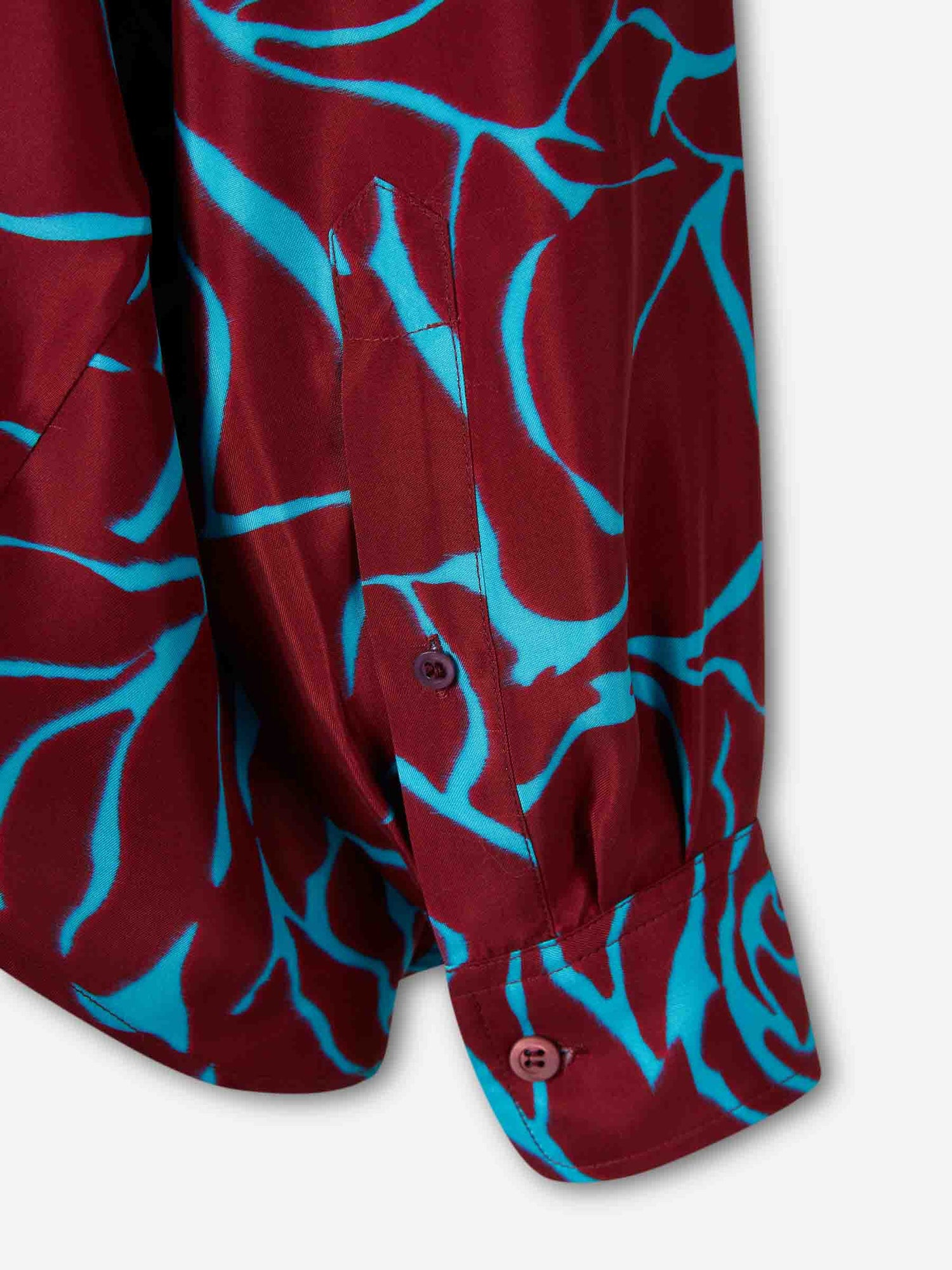 Dries Van Noten Mujer Barcelona Blusa Fluido Motivo Gráfico color Burdeos sku 701-002380 01 - Foto 5