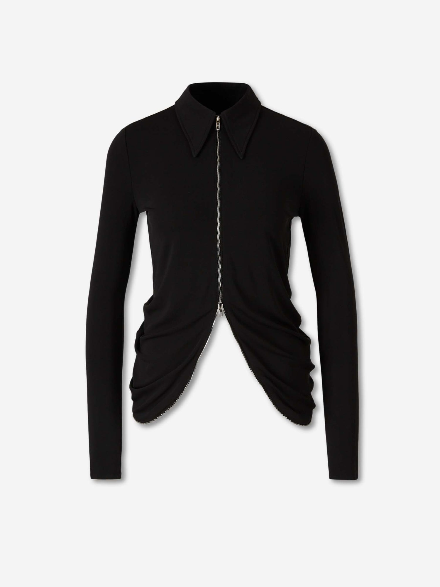 Outlet online Alexander Wang Mujer Camisa Drapeada Cremallera color Negro sku 701-002395 01 - Foto 1