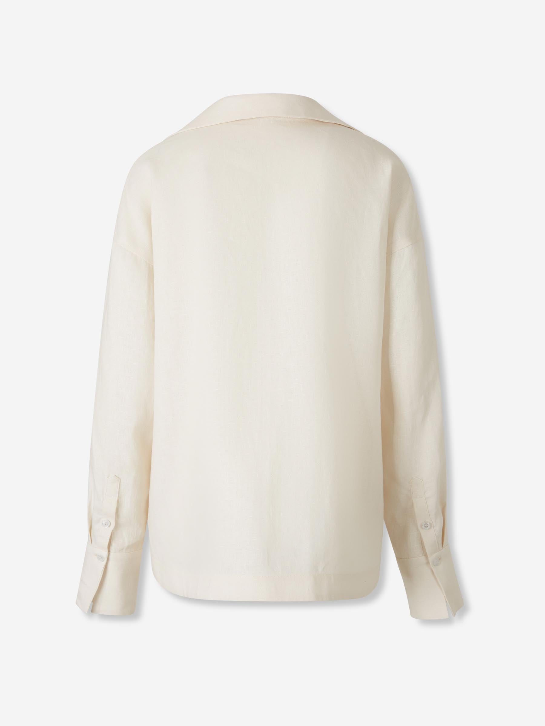 Outlet online Andres Otalora Mujer Camisa Si Sabes color Crema sku 701-002402 00 - Foto 2