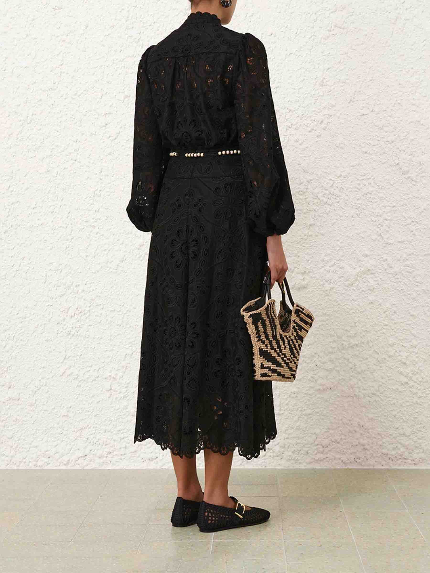 Outlet online Zimmermann Mujer Blusa Bordada Rhiannon color Negro sku 701-002427 01 - Foto 3