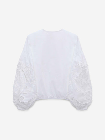 Dorothee Schumacher Mujer Barcelona Blusa Bordada Algodón color Blanco sku 701-002466 01 - Foto 3