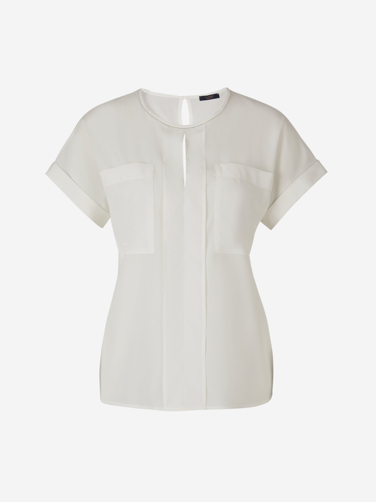 Outlet online Peserico Mujer Blusa Lisa Seda color Blanco sku 702-000430 01 - Foto 1