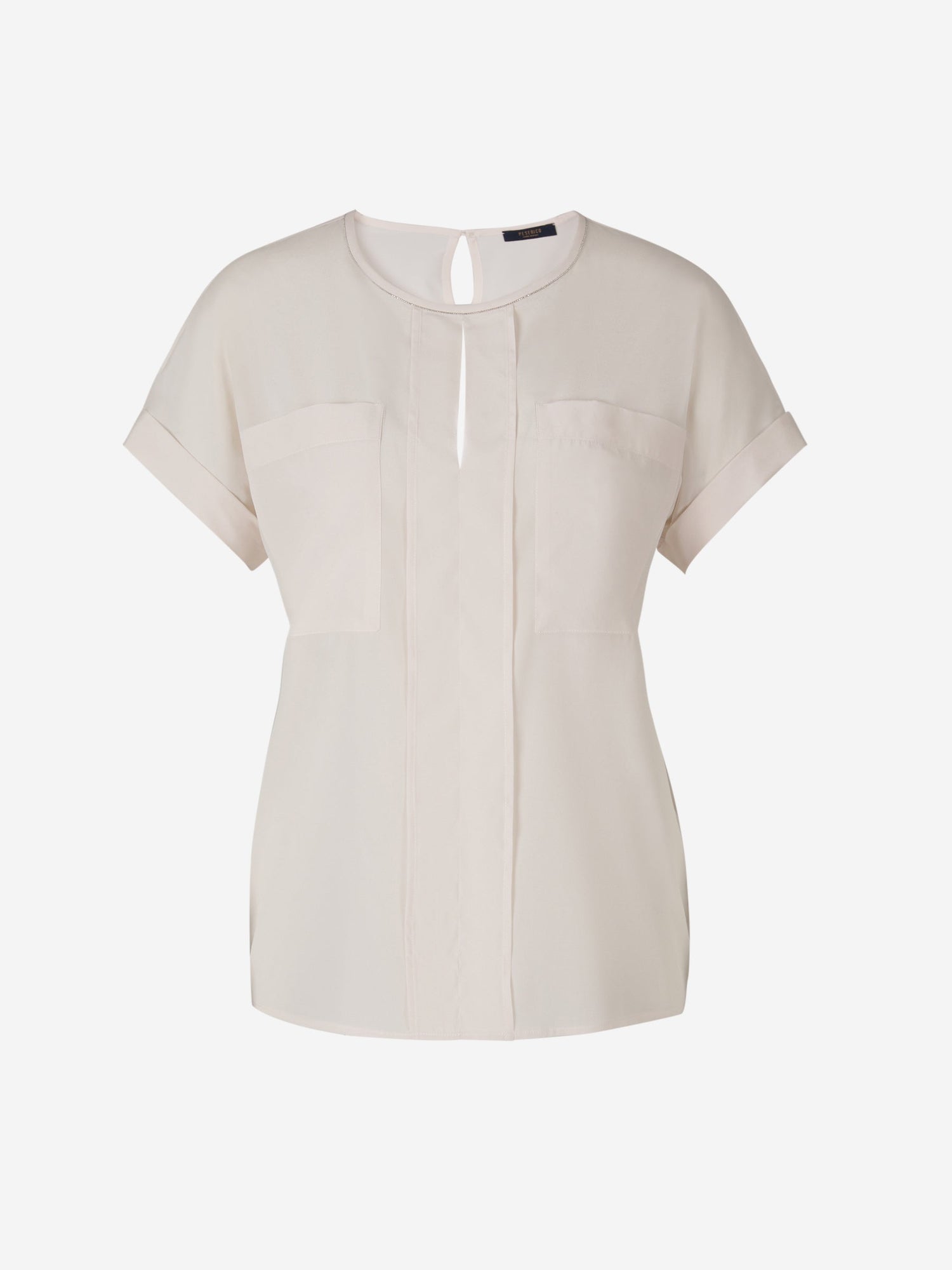 Outlet online Peserico Mujer Blusa Lisa Seda color Blanco sku 702-000430 01 - Foto 4