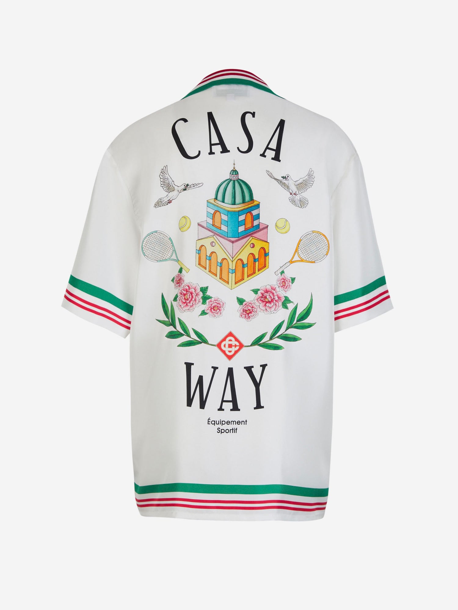Outlet online Casablanca Mujer Camisa Seda Logo color Blanco sku 702-000438 01 - Foto 2