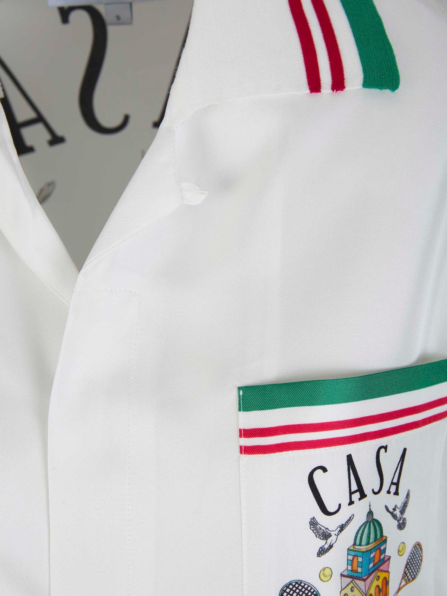Outlet online Casablanca Mujer Camisa Seda Logo color Blanco sku 702-000438 01 - Foto 3