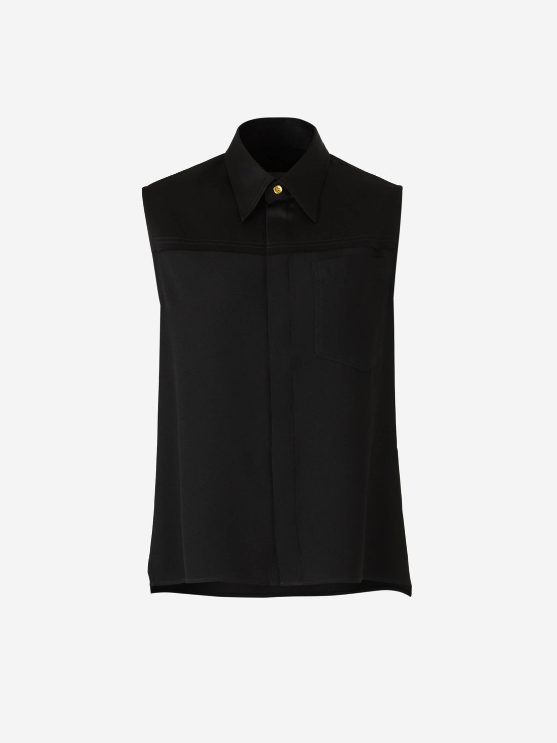 Ami Paris Mujer Barcelona Blusa Crepé Botones color Negro sku 702-000462 01 - Foto 1