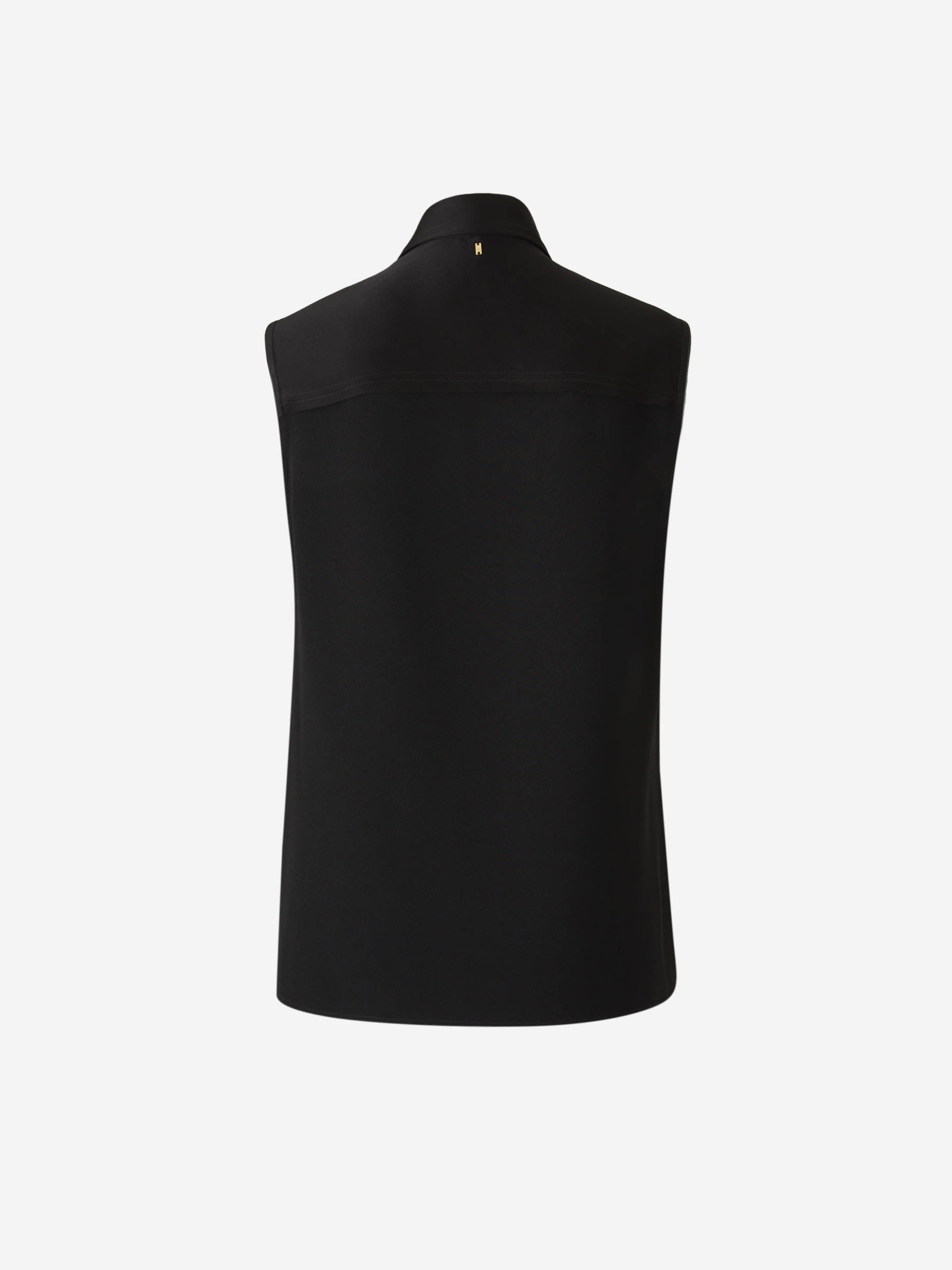 Ami Paris Mujer Barcelona Blusa Crepé Botones color Negro sku 702-000462 01 - Foto 2