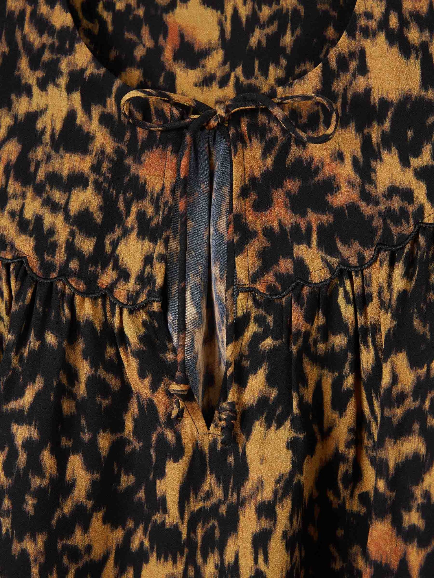 Outlet online Ulla Johnson Mujer Blusa Estampada color Leopardo sku 702-000491 01 - Foto 3