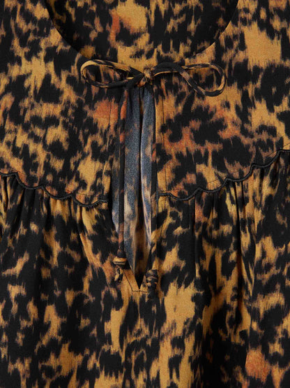 Outlet online Ulla Johnson Mujer Blusa Estampada color Leopardo sku 702-000491 01 - Foto 3