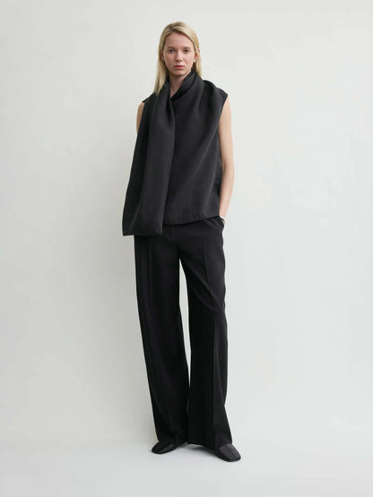 Outlet online TOTEME Mujer Blusa Bufanda color Crema sku 702-000498 01 - Foto 2