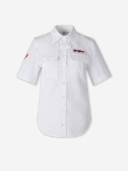 Off-White Mujer Barcelona Camisa Lisa Casual color Blanco sku 702-000516 01 - Foto 1