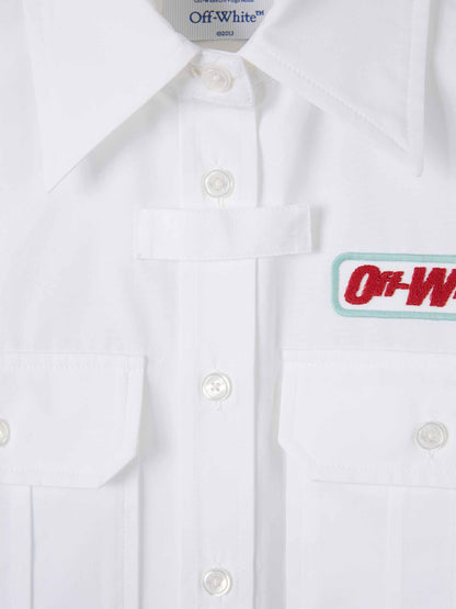 Off-White Mujer Barcelona Camisa Lisa Casual color Blanco sku 702-000516 01 - Foto 3