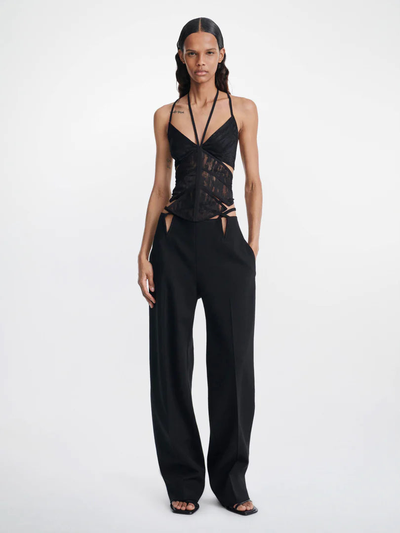 Outlet online Dion Lee Mujer Top Corset Encaje color Negro sku 703-001948 01 - Foto 4