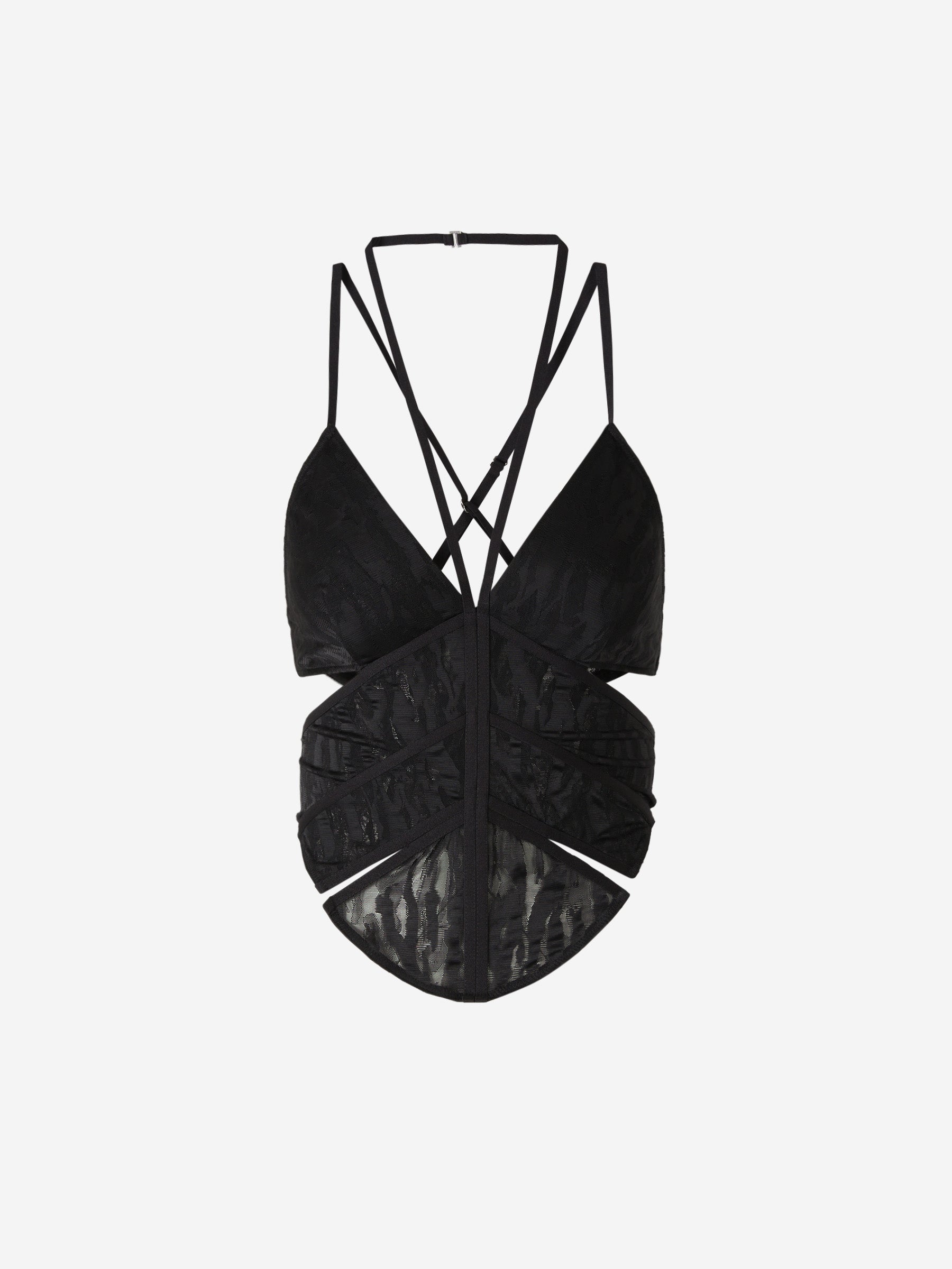 Outlet online Dion Lee Mujer Top Corset Encaje color Negro sku 703-001948 01 - Foto 1