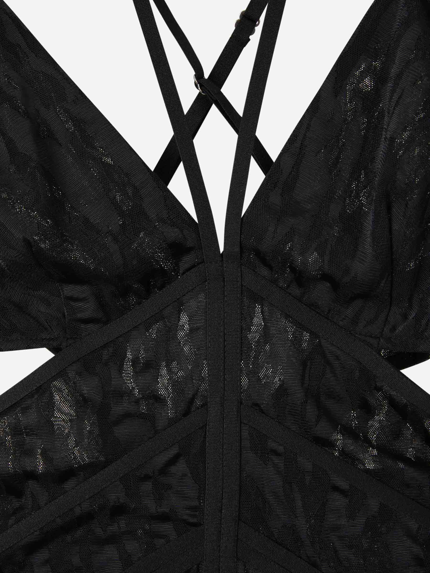 Dion Lee Top Corset Encaje color Negro sku 703-001948 01 - Foto 3
