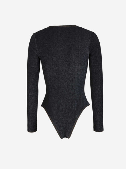 Outlet online Alaïa Mujer Body Elástico Denim color Azul Noche sku 703-002018 01 - Foto 2