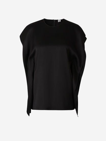 Outlet online TOTEME Mujer Top Crepé Drapeado color Negro sku 703-002040 01 - Foto 1