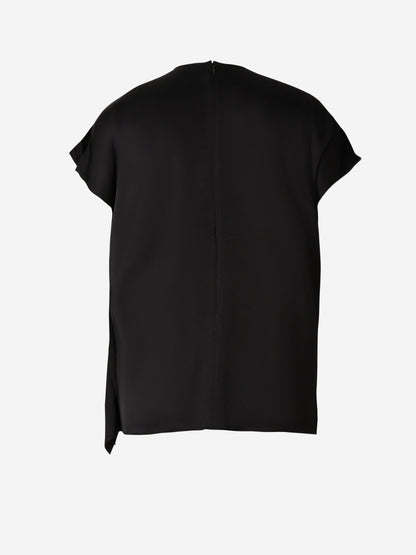 Outlet online TOTEME Mujer Top Crepé Drapeado color Negro sku 703-002040 01 - Foto 2