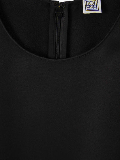 Outlet online TOTEME Mujer Top Crepé Drapeado color Negro sku 703-002040 01 - Foto 3