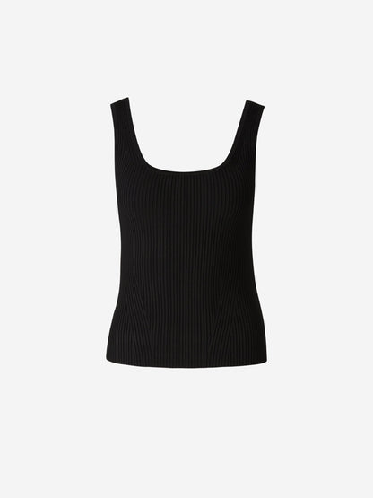 Outlet online Zimmermann Mujer Top Punto Acanalado color Negro sku 703-002056 02 - Foto 1