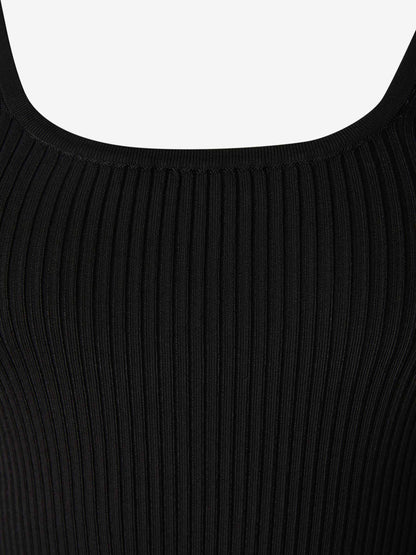 Outlet online Zimmermann Mujer Top Punto Acanalado color Negro sku 703-002056 02 - Foto 3