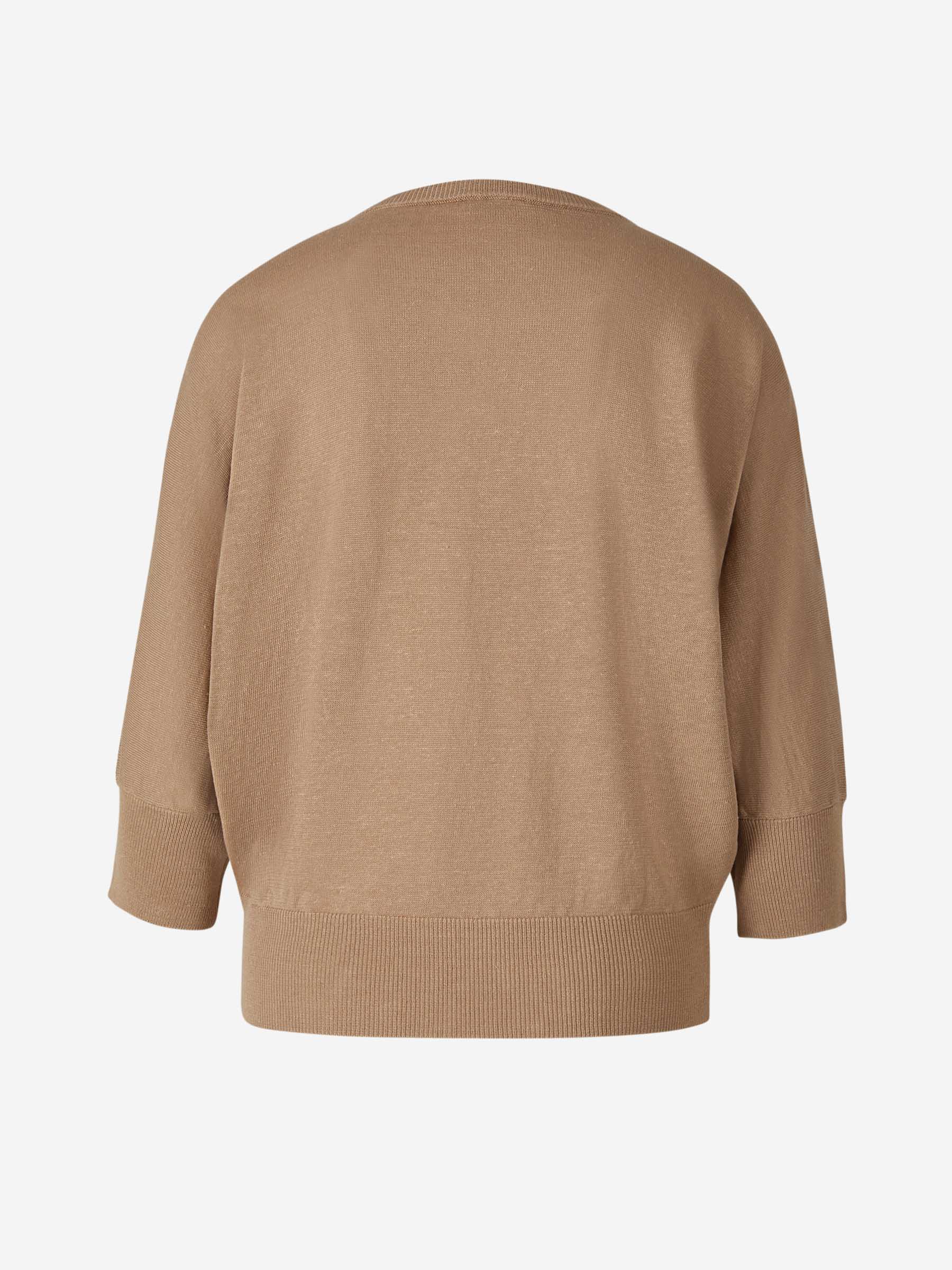 Outlet online Peserico Mujer Jersey Punto Crepé color Camel sku 703-002063 02 - Foto 2