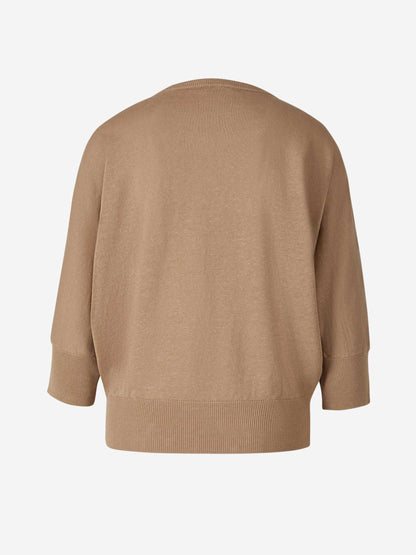 Outlet online Peserico Mujer Jersey Punto Crepé color Camel sku 703-002063 02 - Foto 2