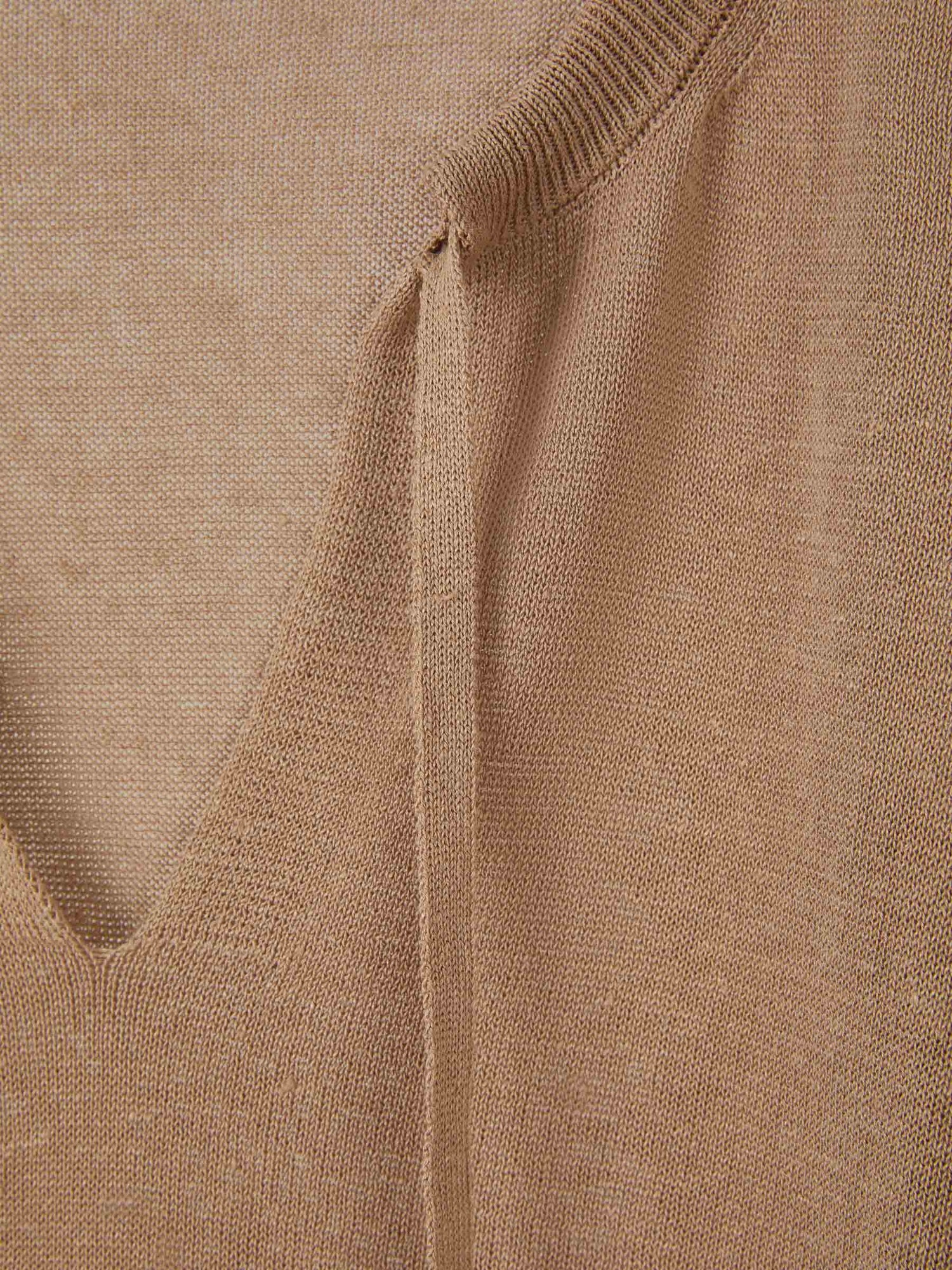 Outlet online Peserico Mujer Jersey Punto Crepé color Camel sku 703-002063 02 - Foto 3