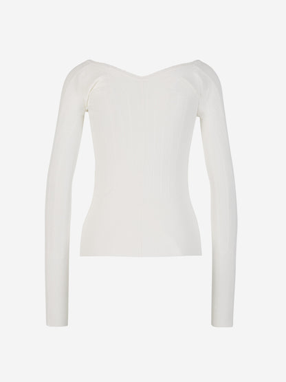 Logo Knit Top