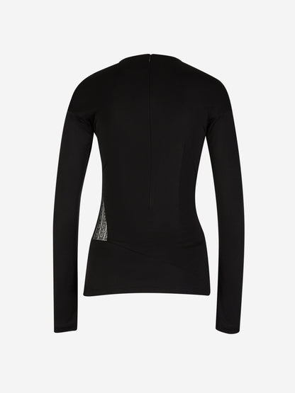 Outlet online Givenchy Mujer Top Drapeado 4G color Negro sku 703-002123 01 - Foto 2