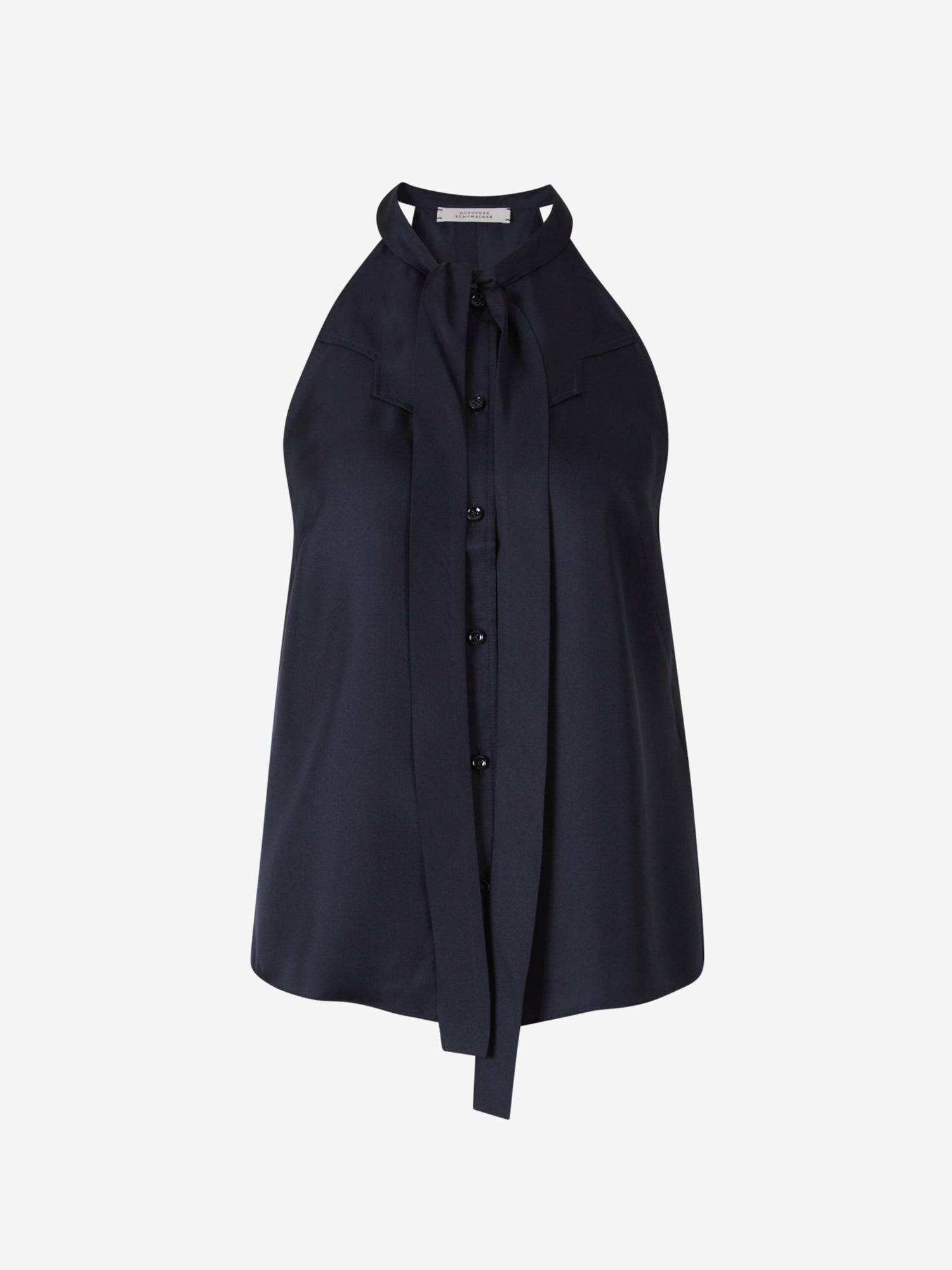 Outlet online Dorothee Schumacher Mujer Top Trench It Up Seda color Azul Noche sku 703-002263 01 - Foto 1