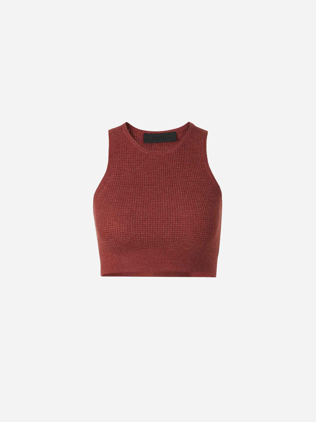 Fear of God Essentials Mujer Barcelona Top Canalé Algodón color Burdeos sku 703-002271 03 - Foto 1