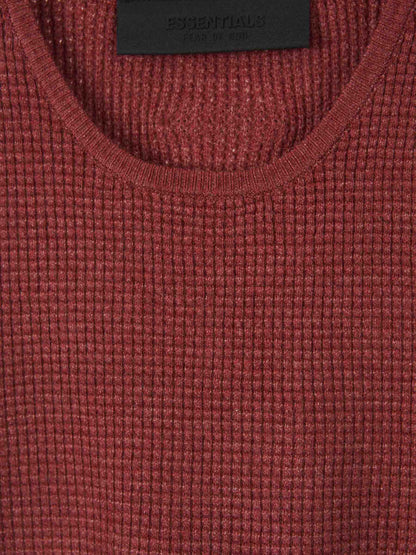 Fear of God Essentials Mujer Barcelona Top Canalé Algodón color Burdeos sku 703-002271 03 - Foto 3