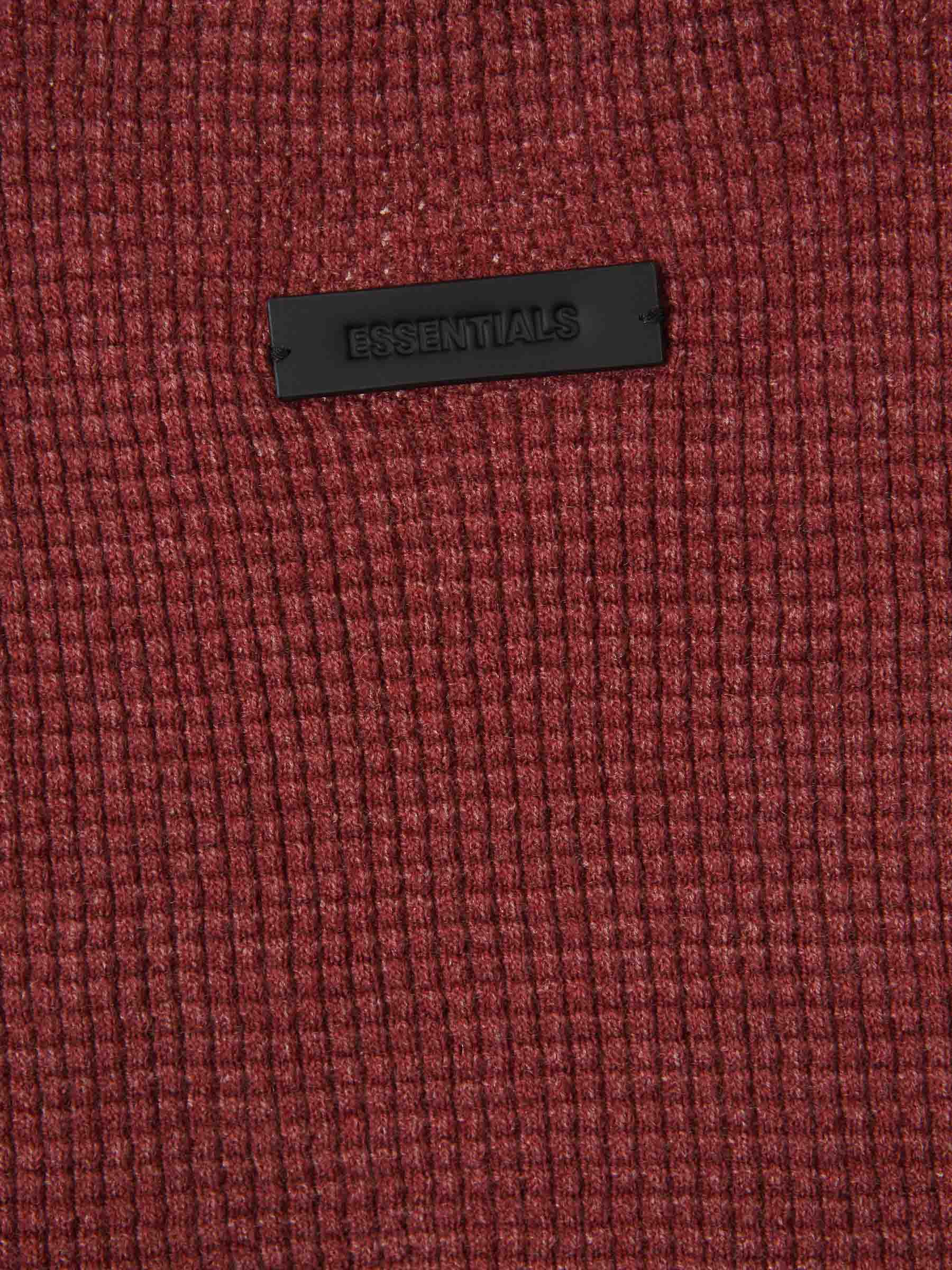 Fear of God Essentials Mujer Barcelona Top Canalé Algodón color Burdeos sku 703-002271 03 - Foto 5