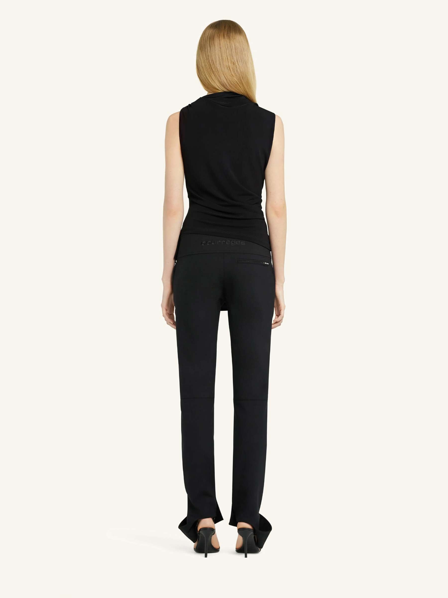 Courrèges Mujer Barcelona Top Jersey Drapeado color Negro sku 703-002300 01 - Foto 4